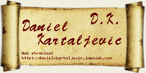 Daniel Kartaljević vizit kartica
